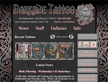 Tablet Screenshot of darksidetattoostudio.com